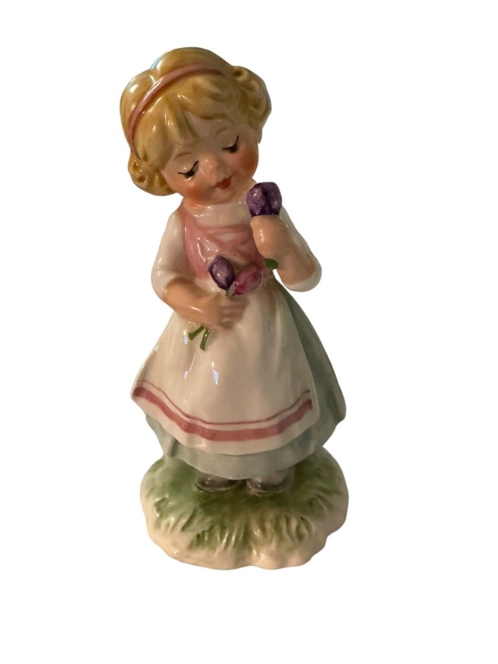 Vintage Goebel Love Figurine W Germany 1978 Girl Holding Flowers Porcelain